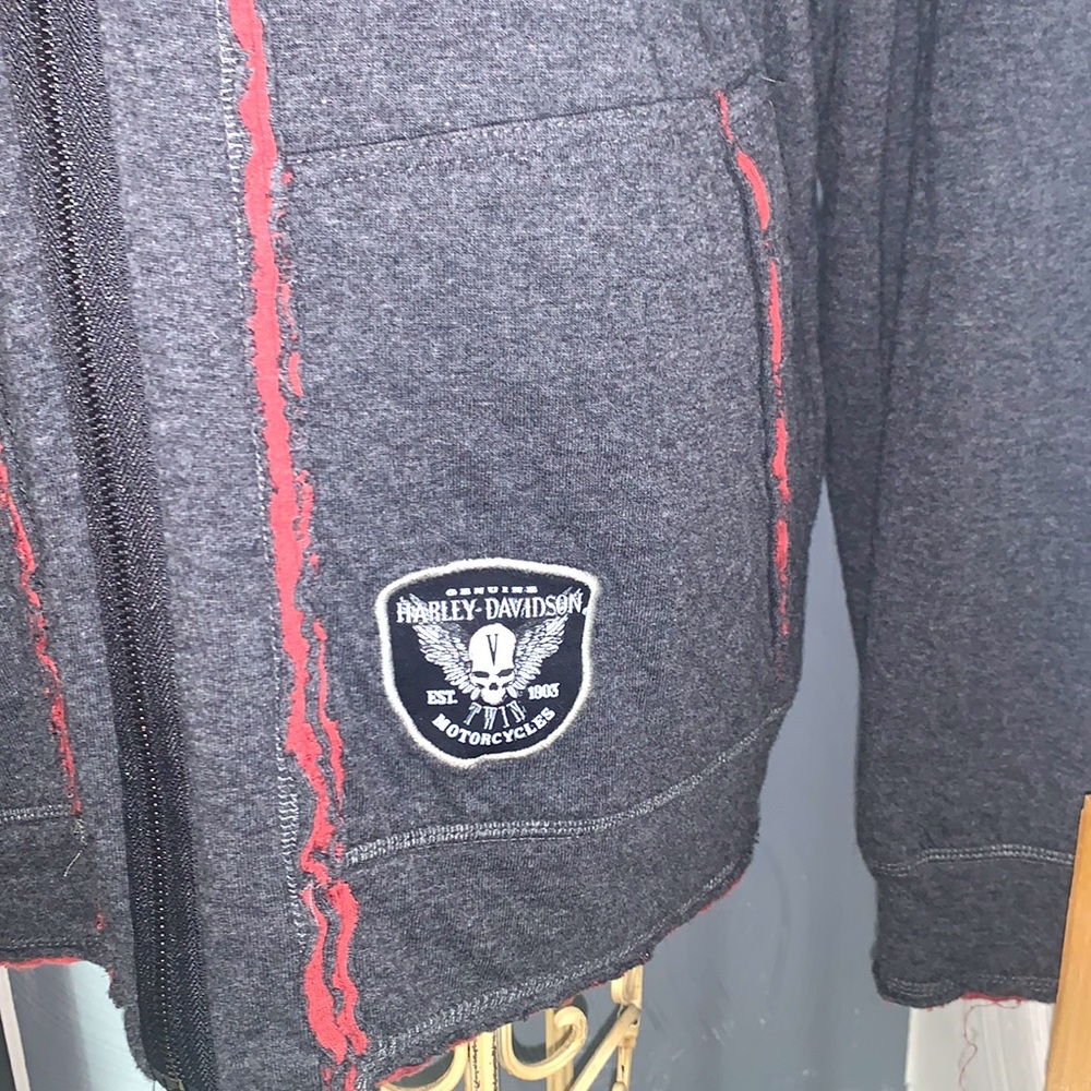 HARLEY DAVIDSON zip up hooded jacket Sz M NWT - Picture 2 of 8